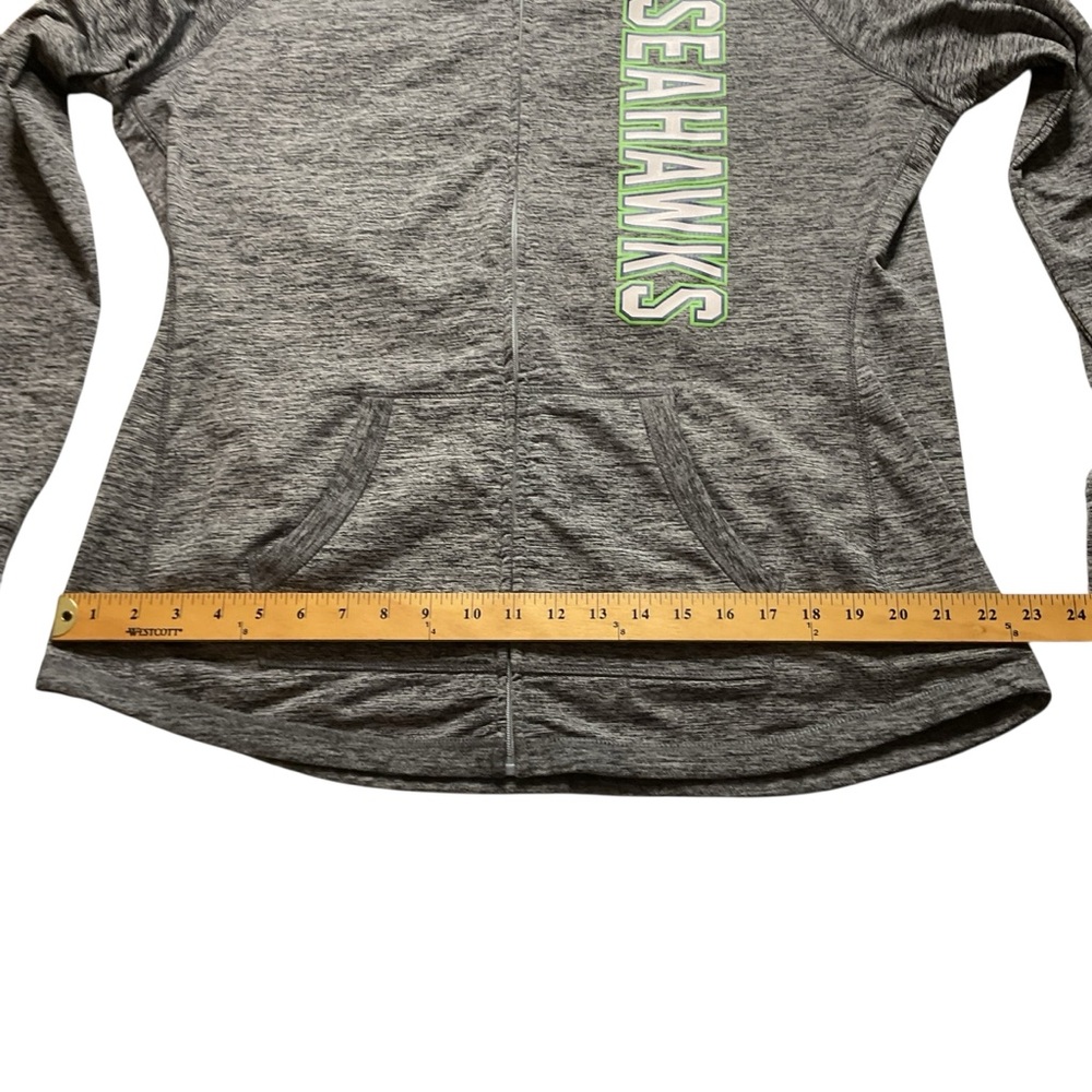 NFL Women's Seahawks Gray Team Apparel Zip up Hoodie XL - Picture 8 of 11